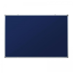 Доска текстильная фетровая Attache (120x90см, алюминиевая рамка, синяя)