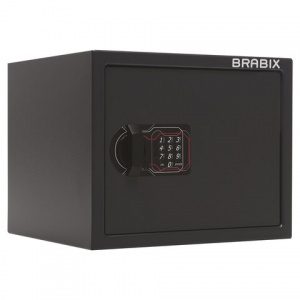Сейф мебельный Brabix SF-280EL, черный, электронный (S103BR212414)