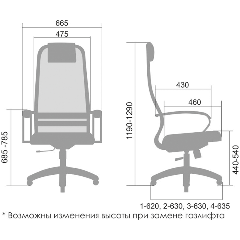 Кресло руководителя Metta SU-BK-8 CH, ткань-сетка черная №20, спинка-сетка, хром (z308967163)