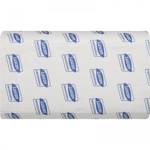 Полотенца бумажные для держателя 1-слойные Luscan Professional, листовые V(ZZ)-сложения, 20 пачек по 250 листов