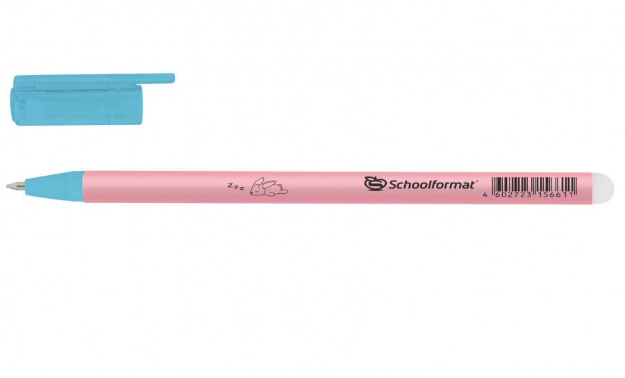 Ручка гелевая стираемая SchoolФОРМАТ Pastel Cuteness (0.7мм, синяя) 1шт.