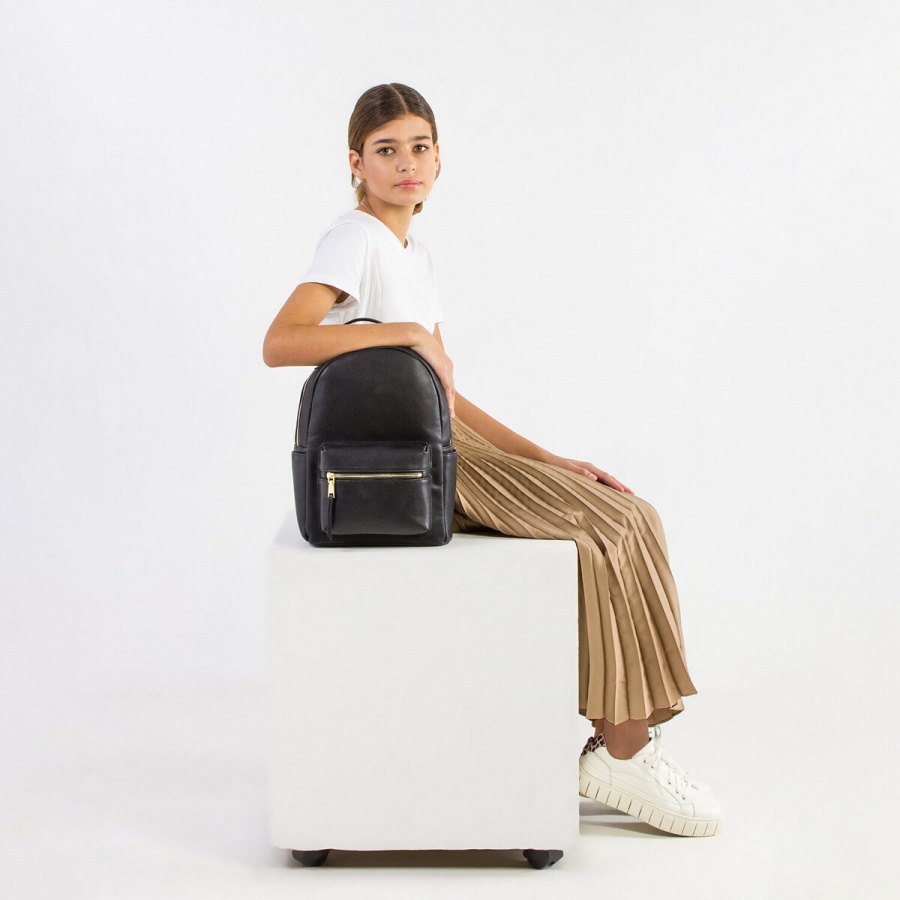 Рюкзак женский Brauberg Podium, экокожа, с отделением для планшета, черный, 34x25x13см (270817)