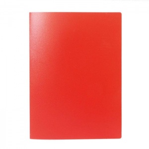 Папка файловая 60 вкладышей LITE (А4, пластик, 500мкм) красная