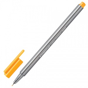 Ручка капиллярная Staedtler (0.3мм, трехгранная) неоновая оранжевая, 10шт. (334-401)
