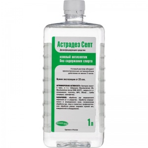 Промышленная химия Антисептик кожный Астрадез-Септ, 1л, для дезинфекции рук, 10шт.