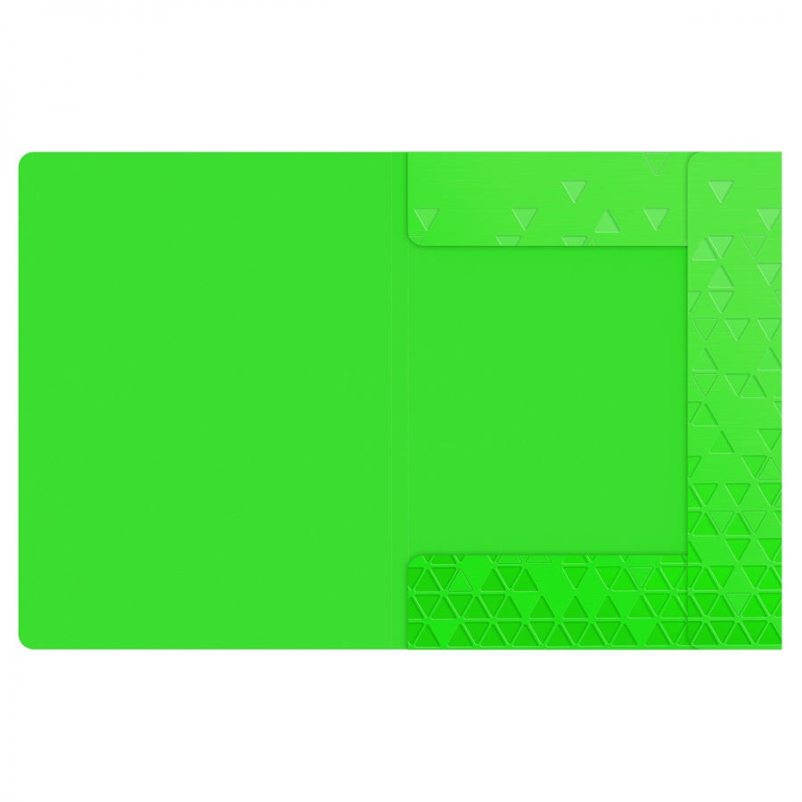 Папка на резинках пластиковая Berlingo Neon (А4, 600мкм, до 300 листов) зеленый неон (FB4_A4392)