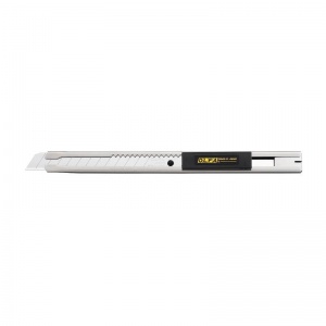 Нож универсальный Olfa OL-SVR-2 с корпусом из нержавеющей стали и автофиксатором (ширина лезвия 9мм)