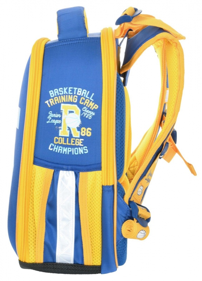 Рюкзак schoolФОРМАТ Basketball, модель Ergonomic 2а4m, жесткий каркас, двухсекционный, 35х26х16см, 14л, для мальчиков
