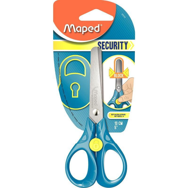 Ножницы детские Maped Security 3D, 130мм, закругленные, система блокировки (473110)