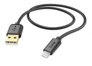 Кабель Hama H-102094, USB - Lightning (Apple), 1.5м, черный (H-102094)