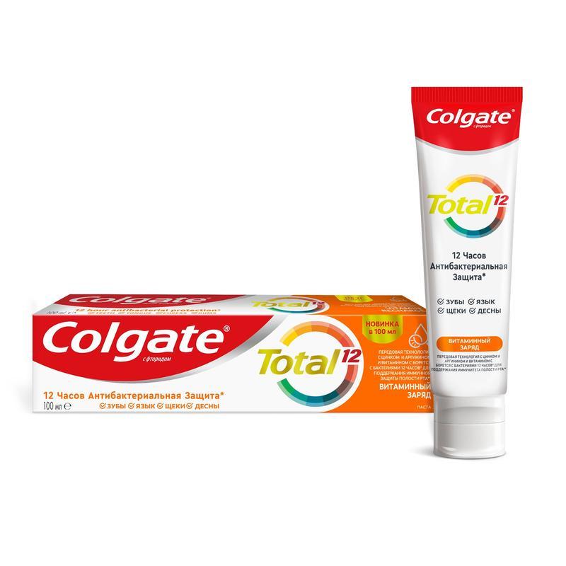 Зубная паста Colgate Total 12 Витаминный заряд, 100мл