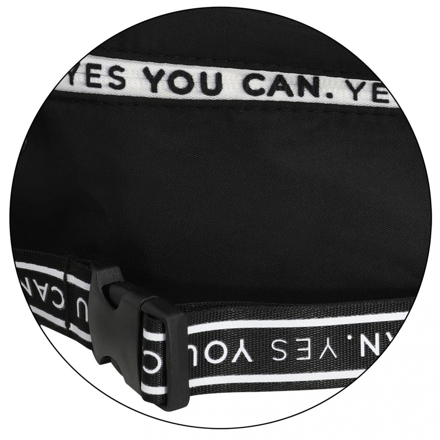 Сумка поясная Lorex Base Style Black And White, 28х13х8см, карман