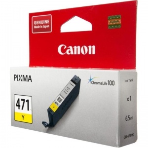 Картридж оригинальный Canon CLI-471Y (125 страниц) желтый (0403C001)