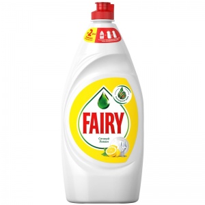 Средство для мытья посуды Fairy "Сочный лимон", 900мл (4015400869443)