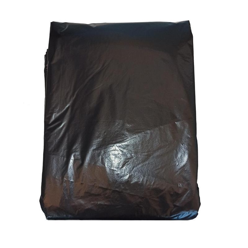 Пакеты для мусора 120л, Luscan (70х110см, 50мкм, черные) ПВД, 50шт., листовое сложение