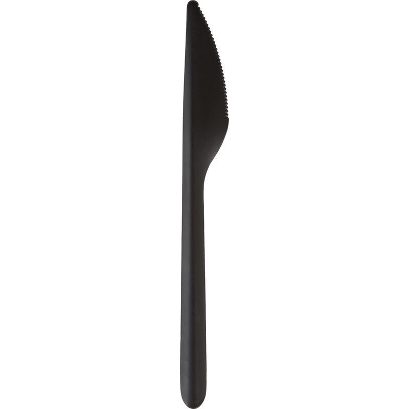 Нож одноразовый 178.5мм, пластик, черный, 1000шт.