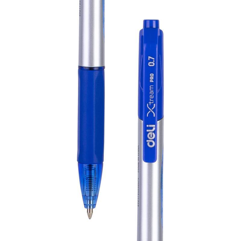 Ручка шариковая автоматическая Deli Arrow (0.7мм, синий цвет чернил) 1шт.