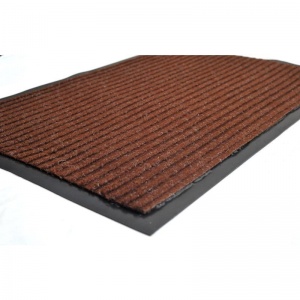 Коврик входной влаго-грязезащитный ворсовый Luscan, 500x800мм, коричневый, 10шт.