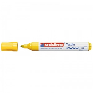 Маркер для ткани Edding E-4500 (2-3мм, желтый) пластик (E-4500/5), 10шт.