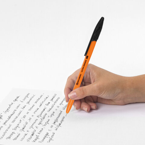 Ручка шариковая Brauberg Ultra Orange (0.35мм, черный цвет чернил) 50шт. (143563)