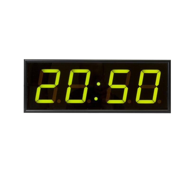 Часы настенные электронные Импульс 410-EURO-G, цвет свечения зеленый, 440x160x75мм