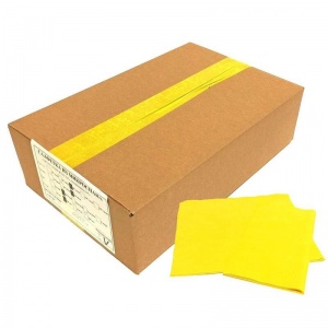 Протирочный материал листовой Микроспан МС80-24, нетканое полотно, желтый, 100 листов в упаковке