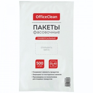 Пакет фасовочный OfficeClean ПНД, 25x40см, 7мкм, евроупаковка 500шт. (317614)