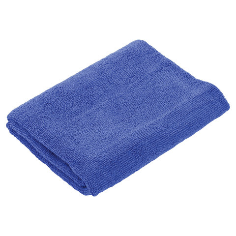 Тряпка для мытья пола Офисмаг, 50х60см, микрофибра синяя (603945)