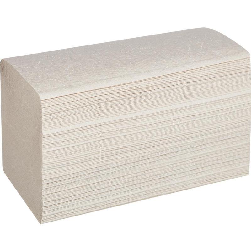 Полотенца бумажные для держателя 1-слойные Luscan Professional, листовые V(ZZ)-сложения, 20 пачек по 250 листов