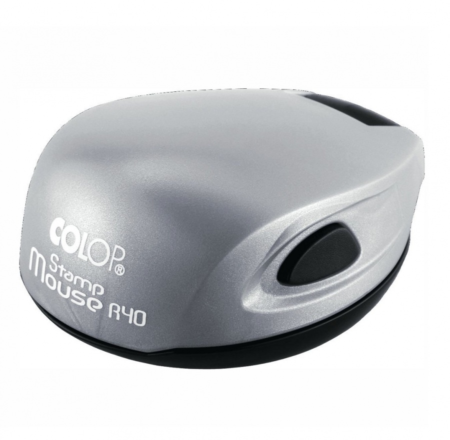 Оснастка для печати Colop Stamp Mouse R40 (40мм, овальная) серая