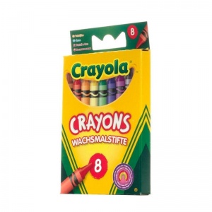 Мелки восковые 8 цветов Crayola (d=8мм, круглые)