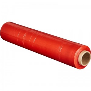 Стрейч-пленка для ручной упаковки (23мкм, 50см x 190м, растяжение 180%) красная, 6шт.