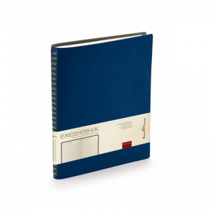 Ежедневник недатированный B5 Bruno Visconti Tintoretto (136 листов) обложка кожзам, синий