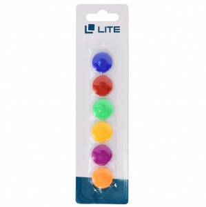 Магнитный держатель для досок LITE (d=20мм, круг) цветной, блистер, 6шт.