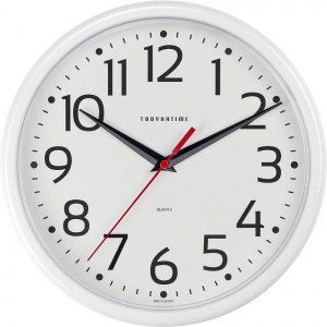 Часы настенные аналоговые Troyka 91910912, круглые, 22.5х22.5х4.1см, 9шт.