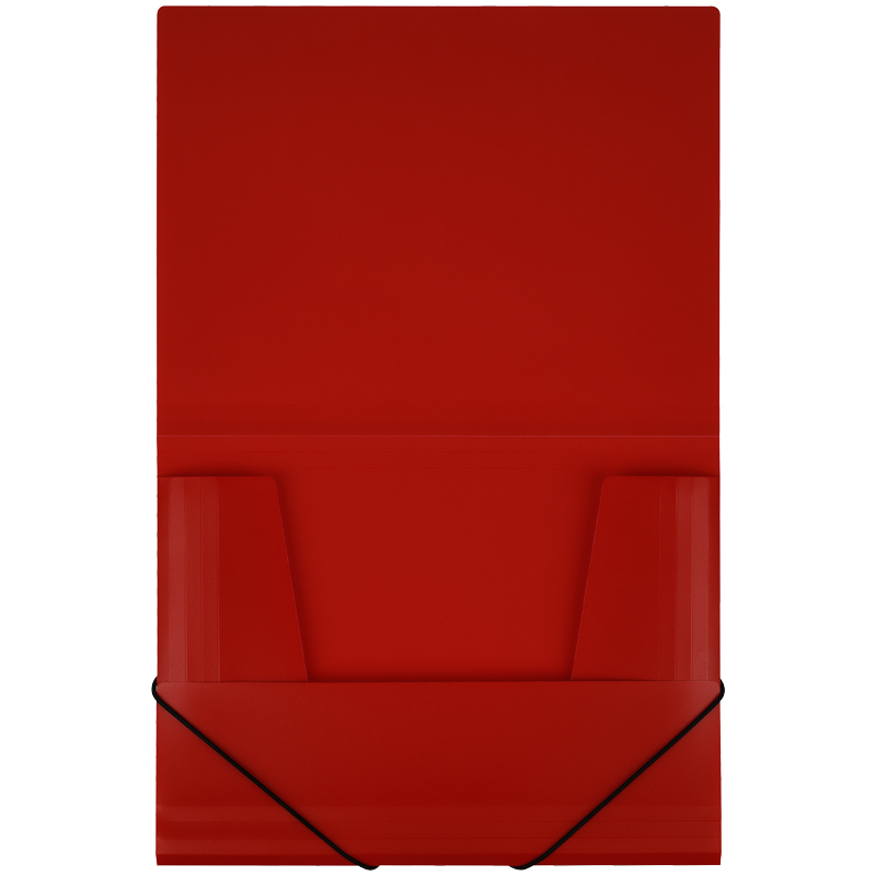 Папка на резинке пластиковая Стамм (А4, 500мкм, до 300 листов) красная (ММ-32191)