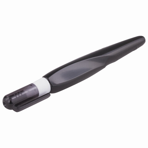 Корректирующая ручка Brauberg, 8мл, металлический наконечник, черный корпус (225214)