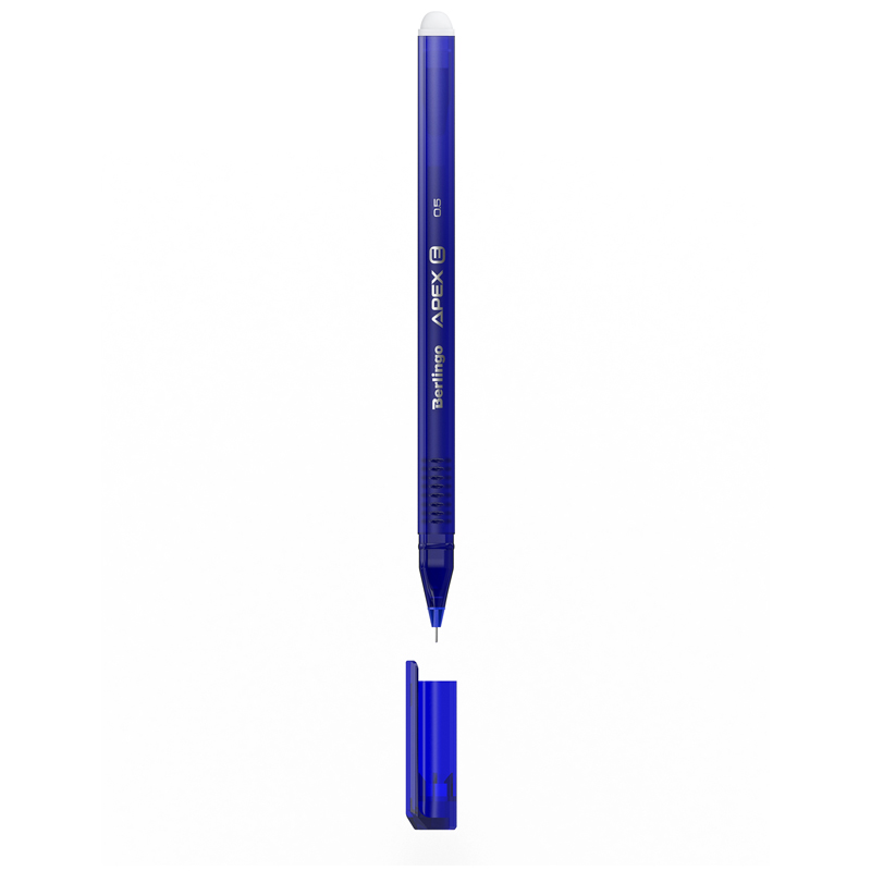 Ручка гелевая стираемая Berlingo Apex E (0.3мм, синяя, трехгранная) пакет, 4шт. (CGp_50212_4)