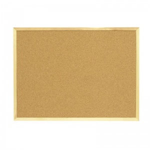 Доска пробковая Attache (60x45см, деревянная рамка, коричневая)