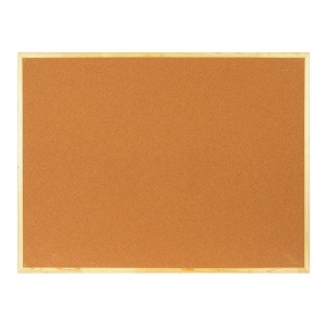 Доска пробковая Attache (120x90см, деревянная рамка, коричневая)