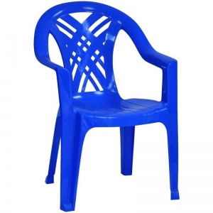 Кресло пластиковое Престиж-2, синее