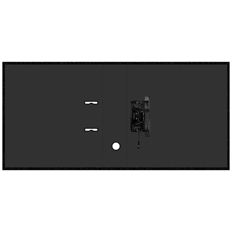 Папка с арочным механизмом Berlingo DoubleBlack (80мм, А4, ламинированная) черная, с рисунком (AMl80503), 16шт.