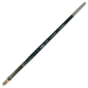 Кисть художественная Гамма "Модерн", синтетика, плоскоовальная №6, короткая ручка (1013006), 6шт.