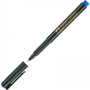 Ручка капиллярная Faber-Castell "Finepen 1511" (0.4мм, трехгранная) синяя, 10шт. (151151)