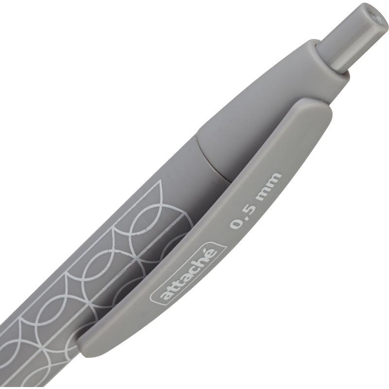 Ручка шариковая автоматическая Attache Comfort soft touch (0.5мм, синий цвет чернил)