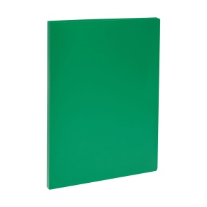 Папка-скоросшиватель с пружинным механизмом Стамм (А4, 14мм, 500мкм, пластик) зеленая (ММ-32222), 24шт.