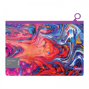 Папка-конверт на молнии Berlingo Color Storm (А4, 180мкм, пластик) с рисунком (ZBn_A4031), 12шт.