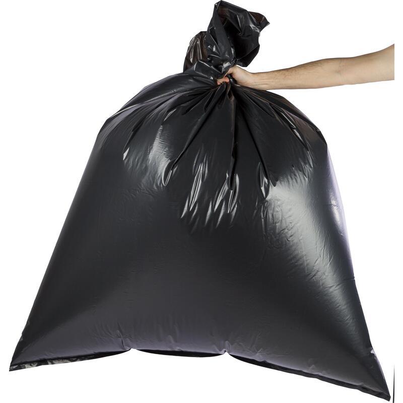 Мешки для мусора 360л Luscan (130x160см, 60мкм, черные) ПВД, 25шт. в пачке