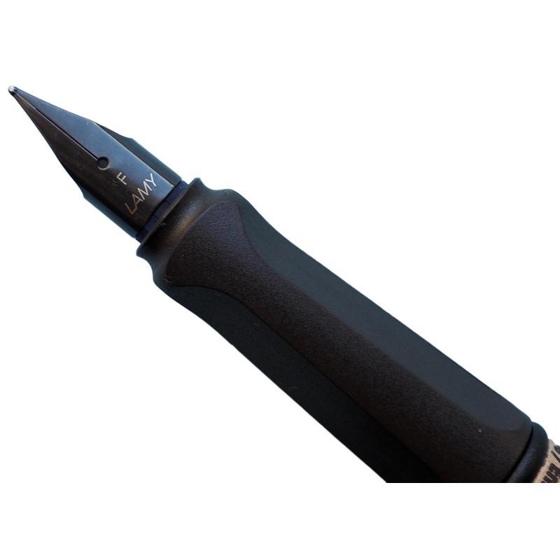 Ручка перьевая Lamy Safari, синяя, цвет корпуса темно-коричневый