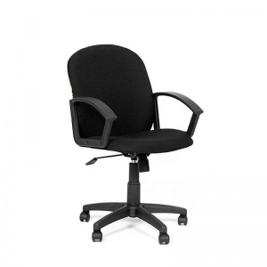 Кресло офисное Chairman 681 PL, ткань черная, пластик черный (1188132)